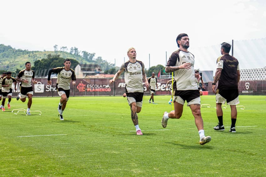 Arrascaeta durante treino do Flamengo (Foto: Divulgação/Flamengo)