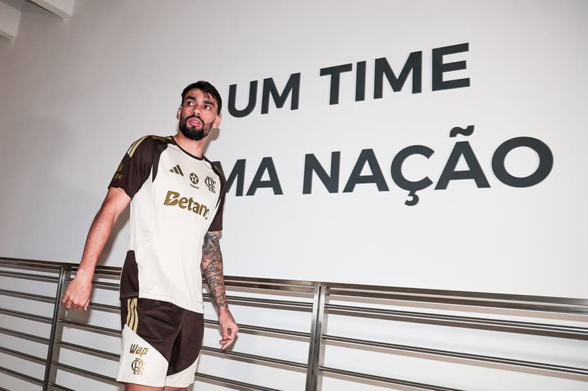 Lucas Paquetá no Ninho do Urubu (Foto: Gilvan de Souza/Flamengo)