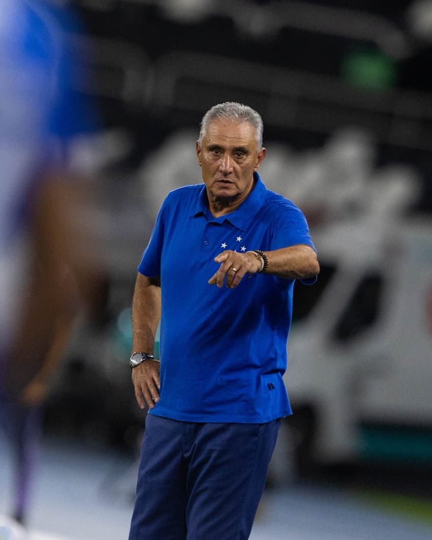 Tite na derrota para o Botafogo (Foto: Thais Magalhães/Cruzeiro)