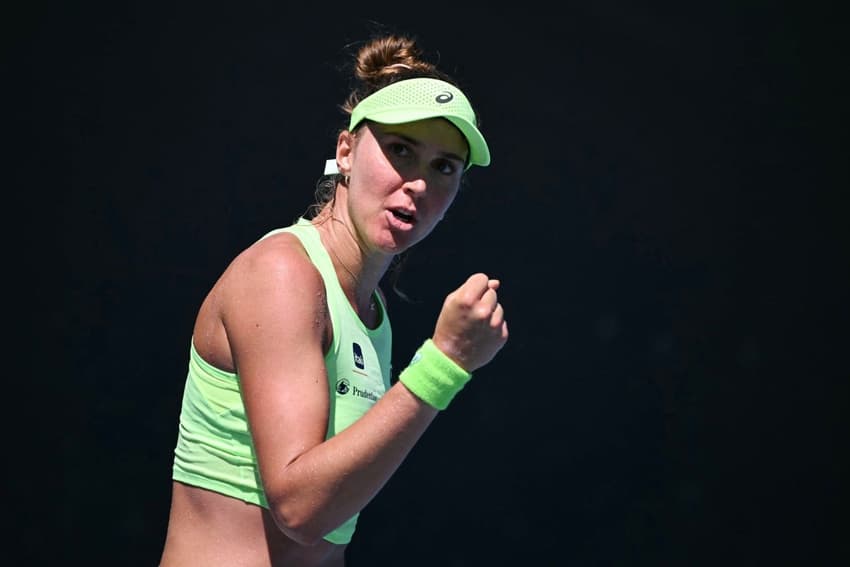 Bia Haddad na estreia no Australian Open