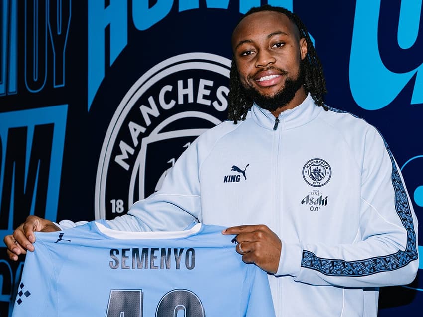 Antoine Semenyo foi anunciado pelo Manchester City (Foto: Divulgação/Manchester City)