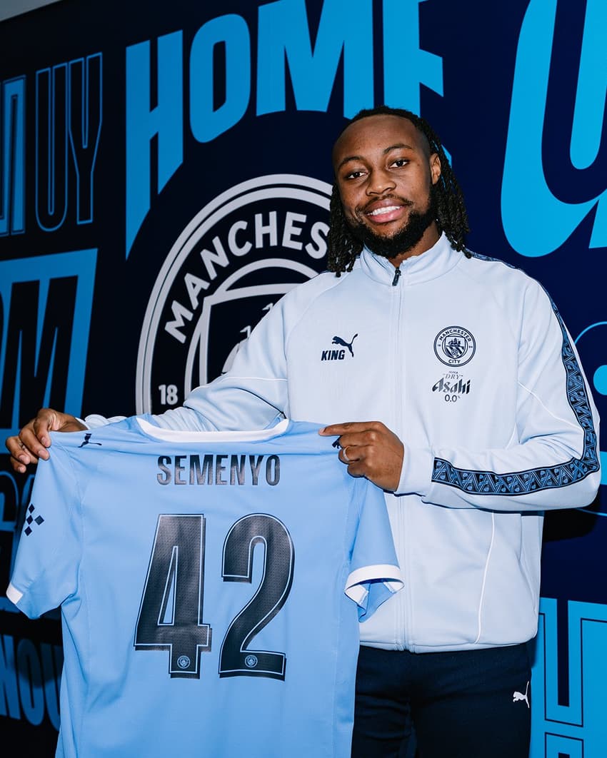 Antoine Semenyo foi anunciado pelo Manchester City (Foto: Divulgação/Manchester City)