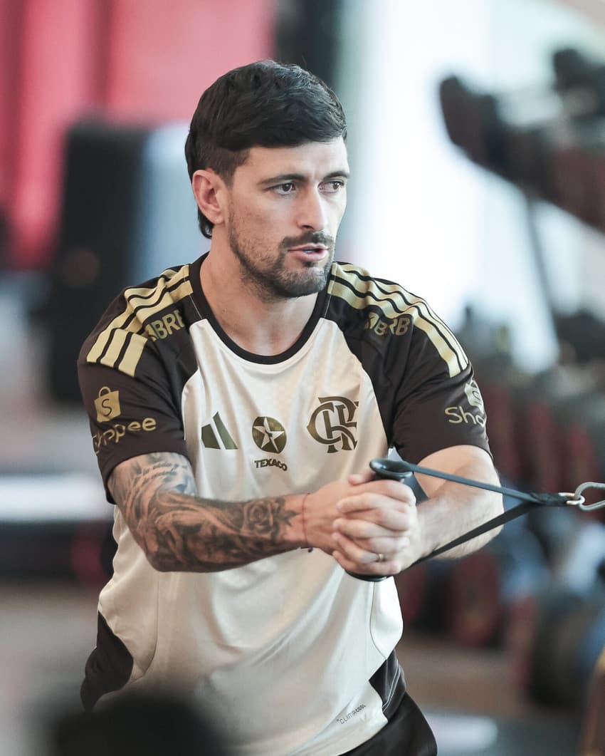 Arrascaeta na representação do Flamengo em 2026 (Foto: Gilvan de Souza/CRF)