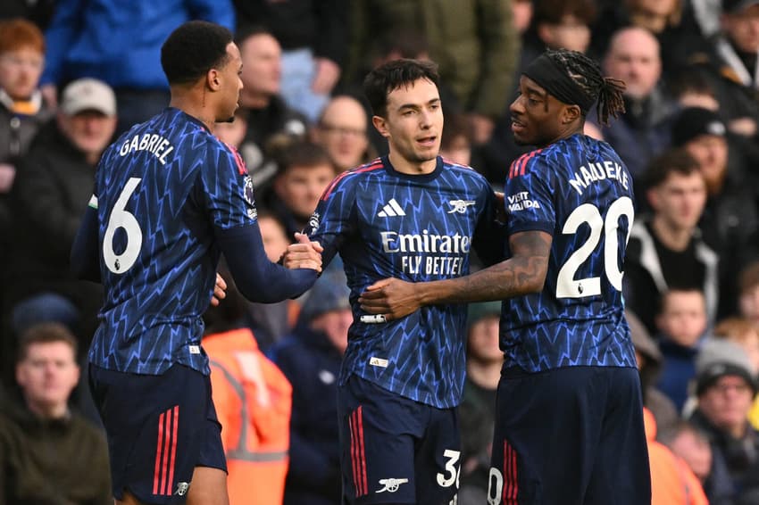 O Arsenal venceu o Leeds United pela Premier League (Foto: Oli SCARFF / AFP)