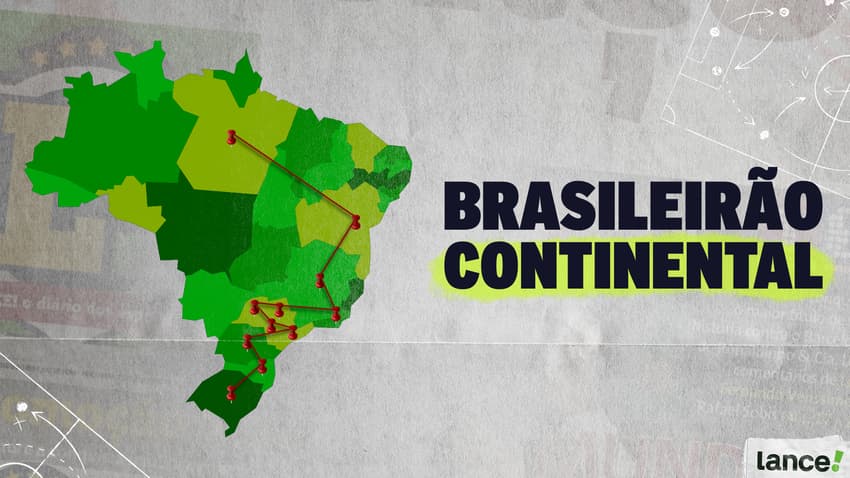 As cidades por onde o Brasileirão passará em 2026 (Arte: Maria Fernanda Viana / Lance)
