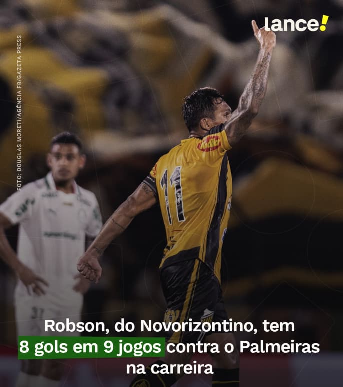 Atacante do Novorizontino tem média de gols impressionante contra o Palmeiras (Foto: @lancedigital)
