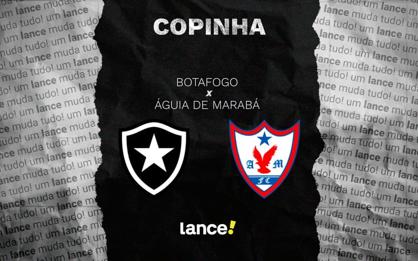 Botafogo e Águia de Marabá se enfrentam na estreia pela Copinha (Arte: Lance!)