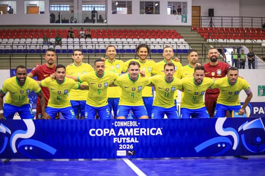 Brasil na Copa América de futsal 2026 (Foto: Staff Images/CBF)