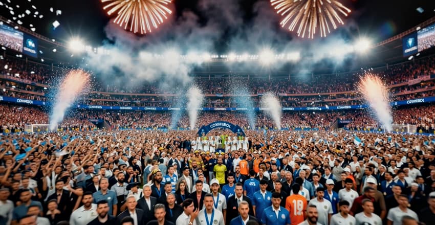 Trecho do vídeo que mostra os profissionais mobilizados nas finais. (Foto: Divulgação/X/AlejandroDomínguez)