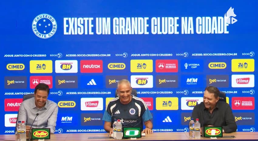 Cruzeiro apresenta Tite (Foto: reprodução / TV Cruzeiro)