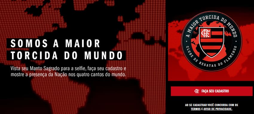 Plataforma foi lançada junto com o novo uniforme (Foto: Reprodução)