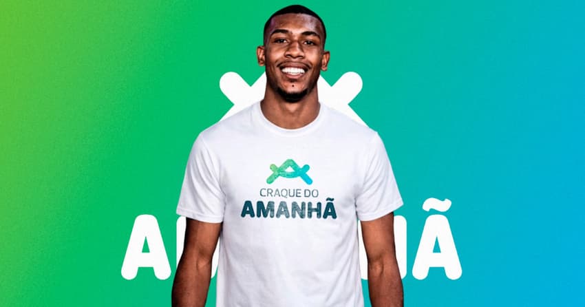 Rayan é o novo padrinho do projeto "Craques do Amanhã" (Foto: Divulgação/CraqiesdoAmanhã)