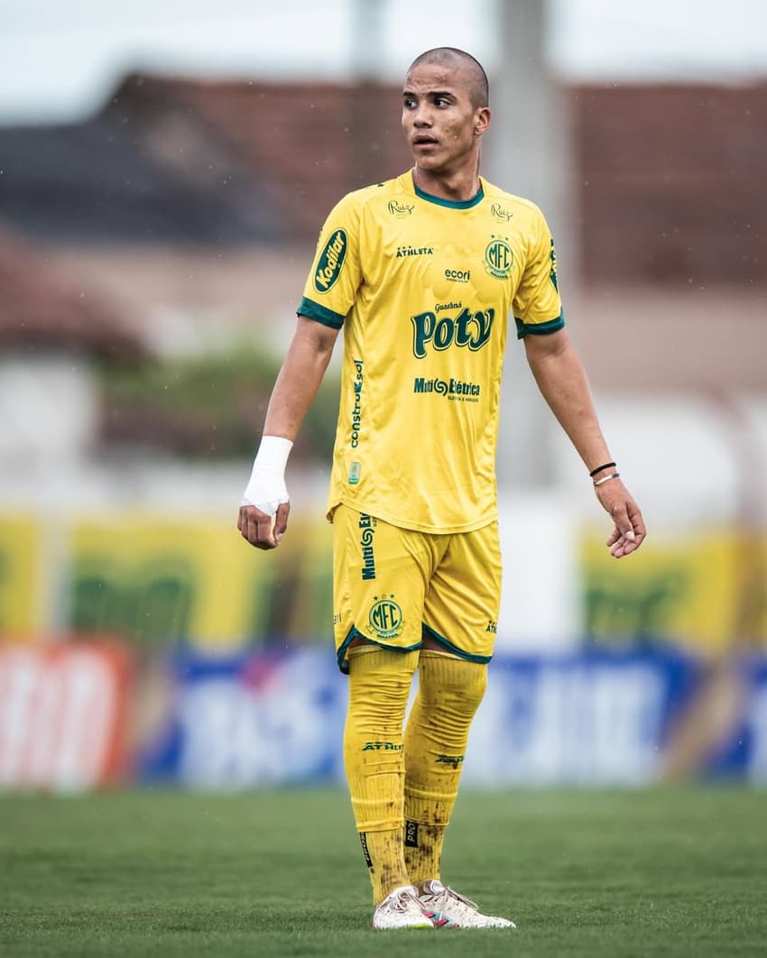 Cristian Araújo, em ação pelo Mirassol na Copinha (Foto: Reprodução/X)