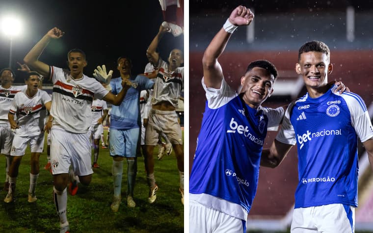 Cruzeiro e São Paulo decidem o título da Copinha (Fotos: Miguel Schincariol/São Paulo FC &amp; Gustavo Aleixo/Cruzeiro)