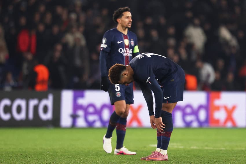 Doué lamenta empate do PSG contra o Newcastle, na Champions League