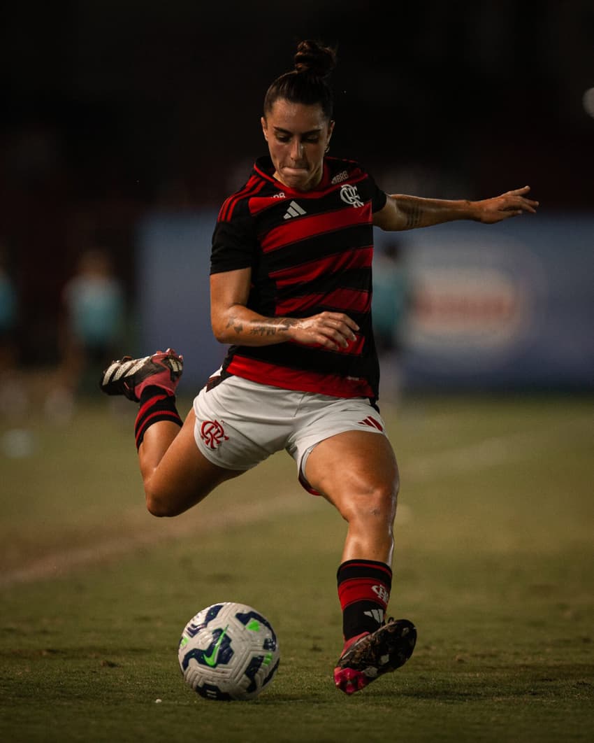 Duda Cerqueira em campo pelo Flamengo (Foto: Joao Alves Gabriel)