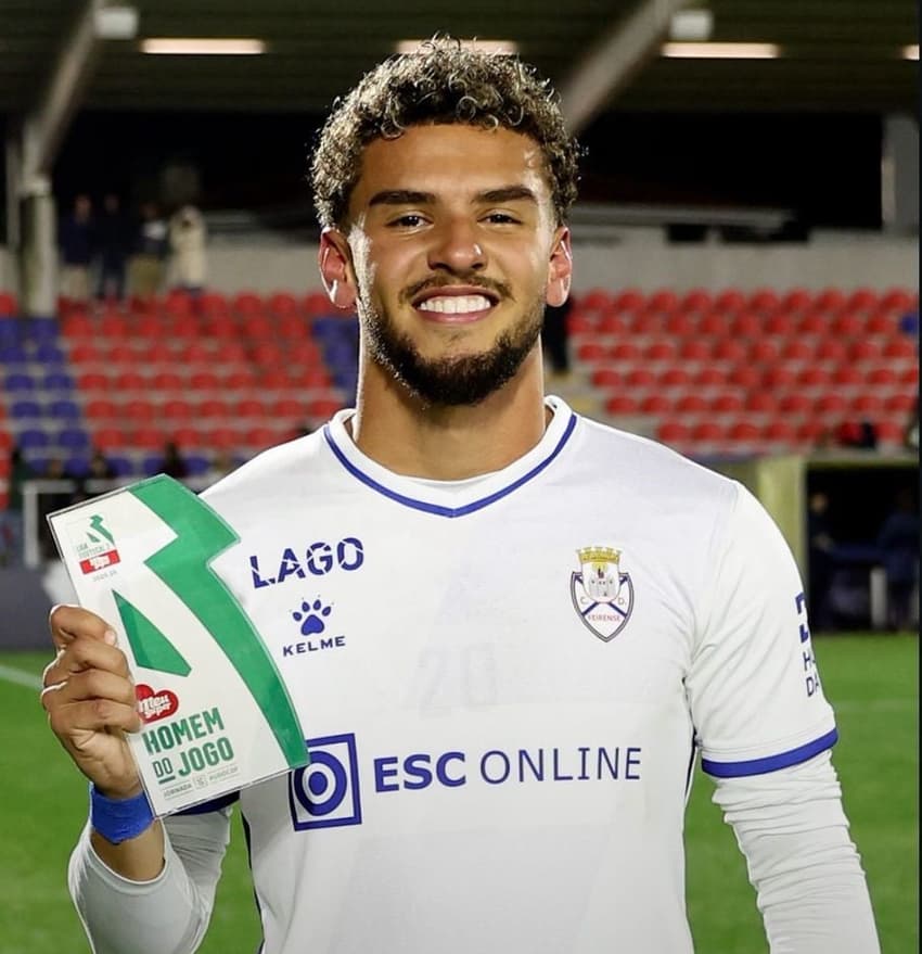 Gui Meira na Liga Portuguesa (Foto: Reprodução)