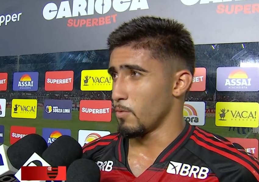 Guilherme Gomes foi destaque do Flamengo em jogo do Carioca (Foto: Reprodução)