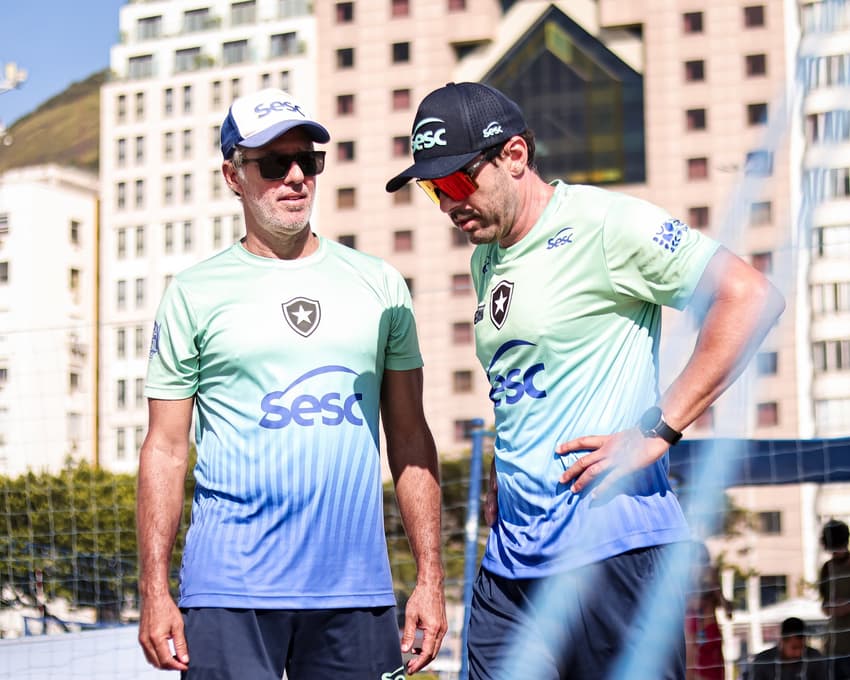 Técnicos Rico de Freitas e Ednilson Costa Júnior (Foto: Vitória Antunes)