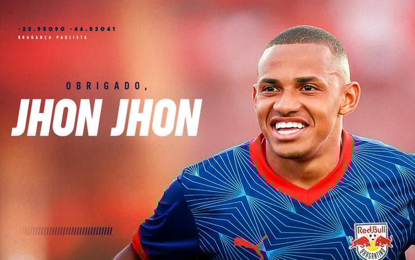John John soma 76 jogos com a camisa do Red Bull Bragantino. (Foto: Divulgação/ RBB)