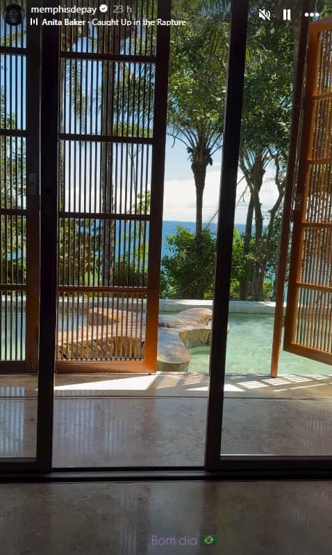 Memphis passou virada do ano na Bahia (Foto: Reprodução)