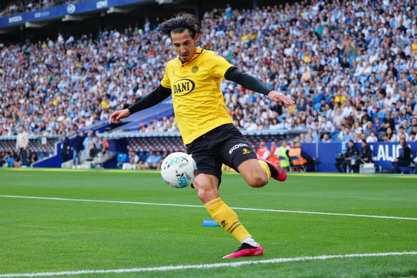 Pere Milla em ação pelo Espanyol (Foto: Reprodução / Espanyol)