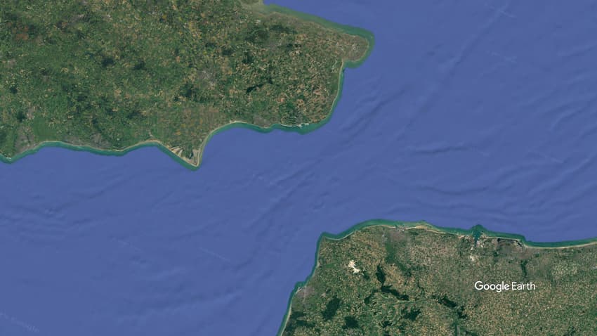 Canal da Mancha (Foto: Reprodução / Google Earth)