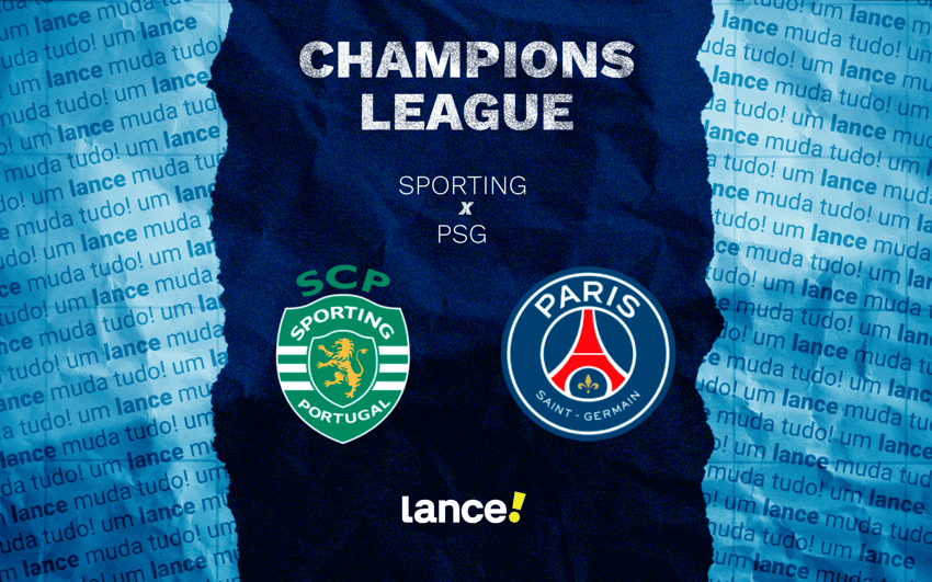 Sporting x PSG pela 7ª rodada da Champions League (Arte: Lance!)