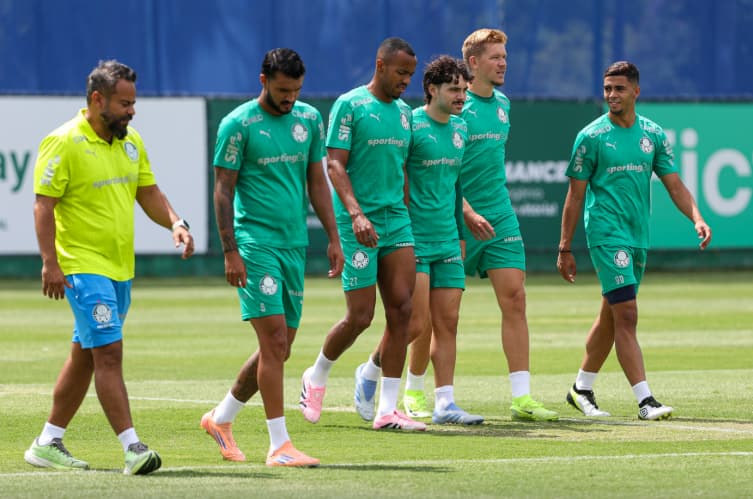 Treino do Palmeiras na Academia de Futebol