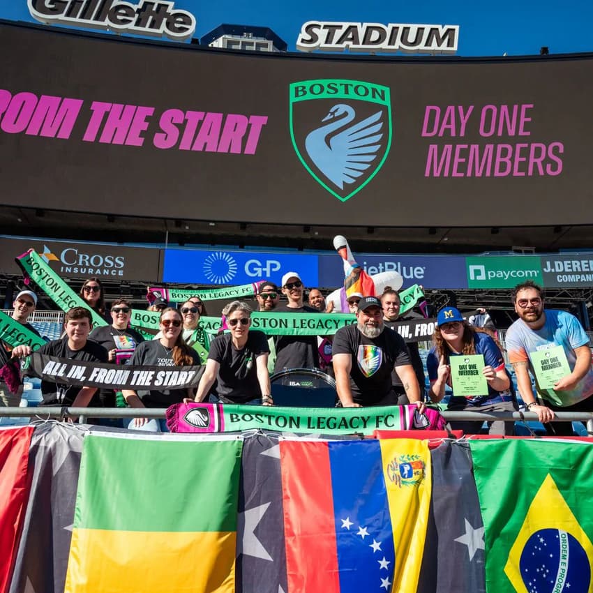 Arquibancada do Boston Legacy, novo time da NWSL. (Foto: Divulgação/Boston Legacy)