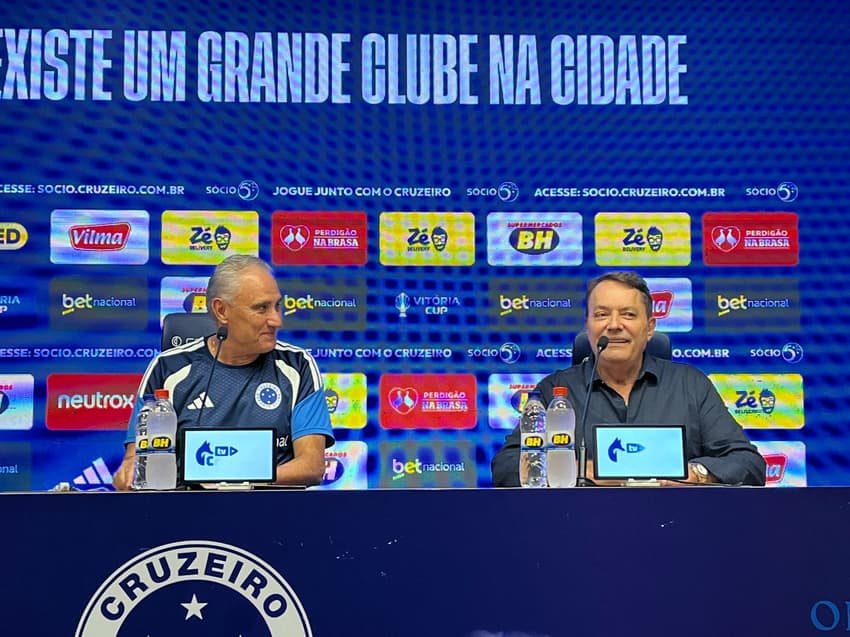 Apresentação de Tite como técnico do Cruzeiro (Foto: Eduardo Statuti/Lance!)