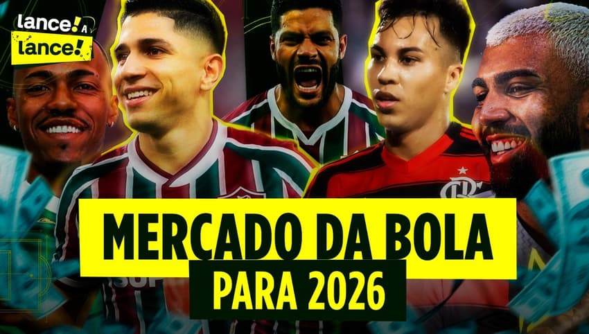 Live sobre o mercado da bola com notícias de Flamengo, Palmeiras, Fluminense e muito mais (Foto: Montagem Lance!)