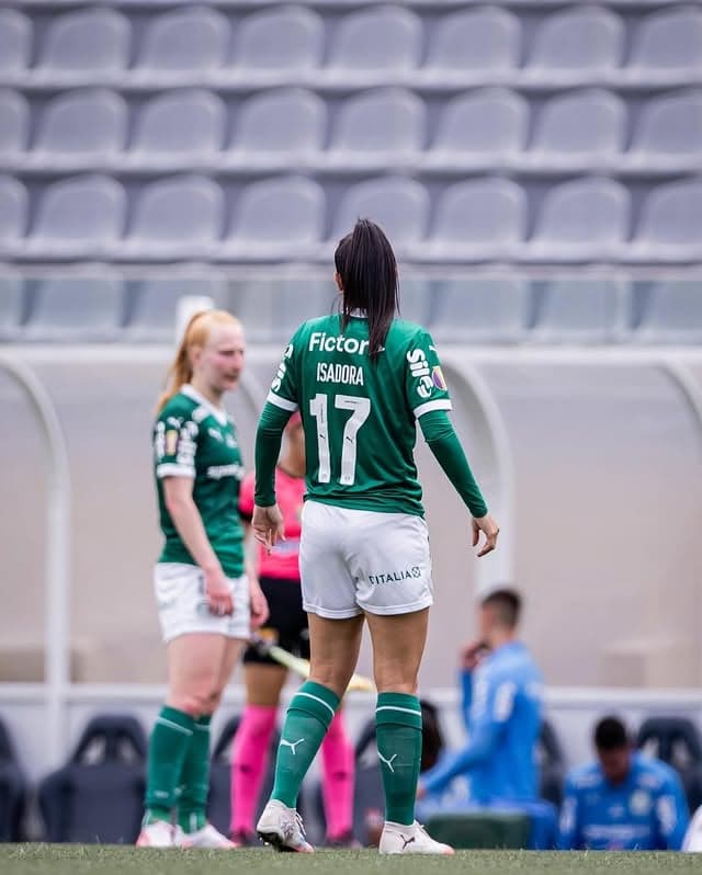 Isadora atuando pelo Palmeiras. (Foto: Palmeiras/Divulgação)