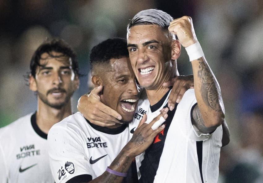 Puma Rodríguez marcou dois contra o Boavista (Foto: Matheus Lima/Vasco)