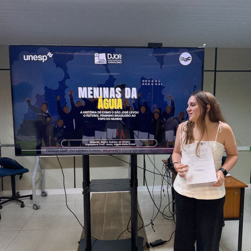 Beatriz Quintino, jornalista e autora do TCC sobre o Mundial feminino do São José. (Foto: acervo pessoal)