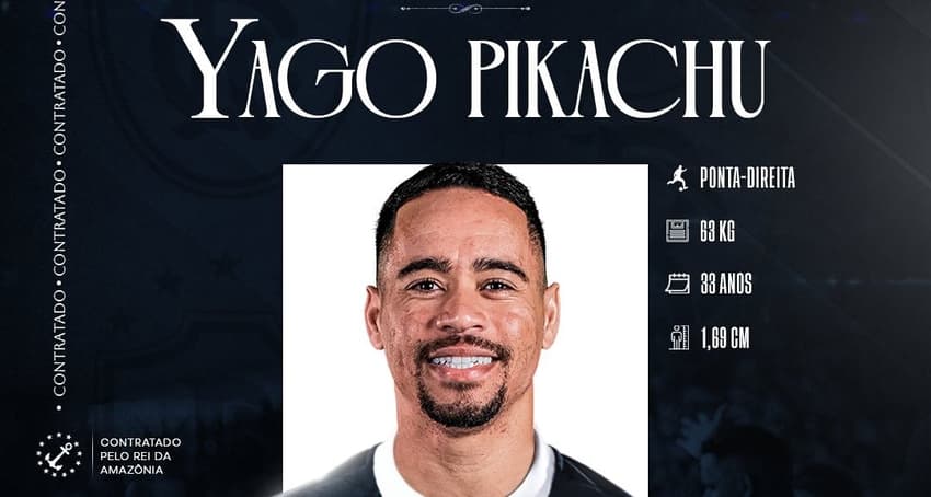 Yago Pikachu é o novo reforço do Remo (Foto: divulgação/Remo)