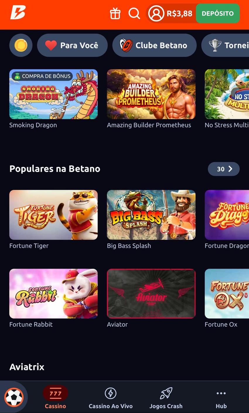 Captura da tela de busca pelo Aviator Betano.