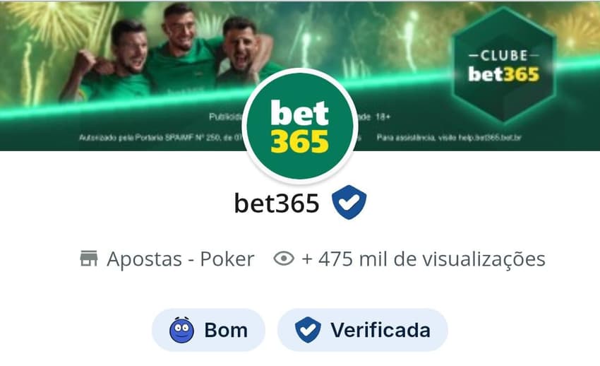 Captura de tela da página do Reclame Aqui com os critérios que avaliam se a bet365 é confiável.