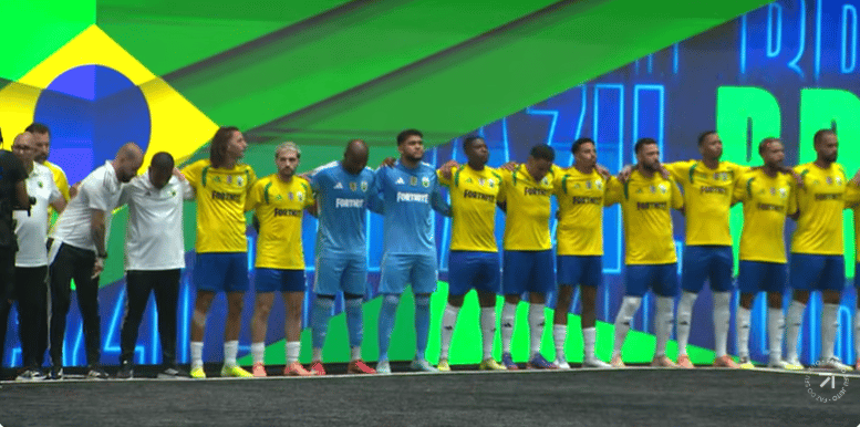 Seleção brasileira antes da estreia na Kings World Cup