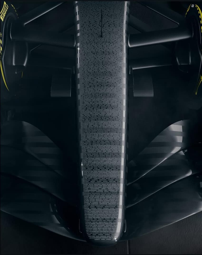 Nova pintura do carro da Cadillac para pré temporada da Fórmula 1 (Foto: Reprodução)