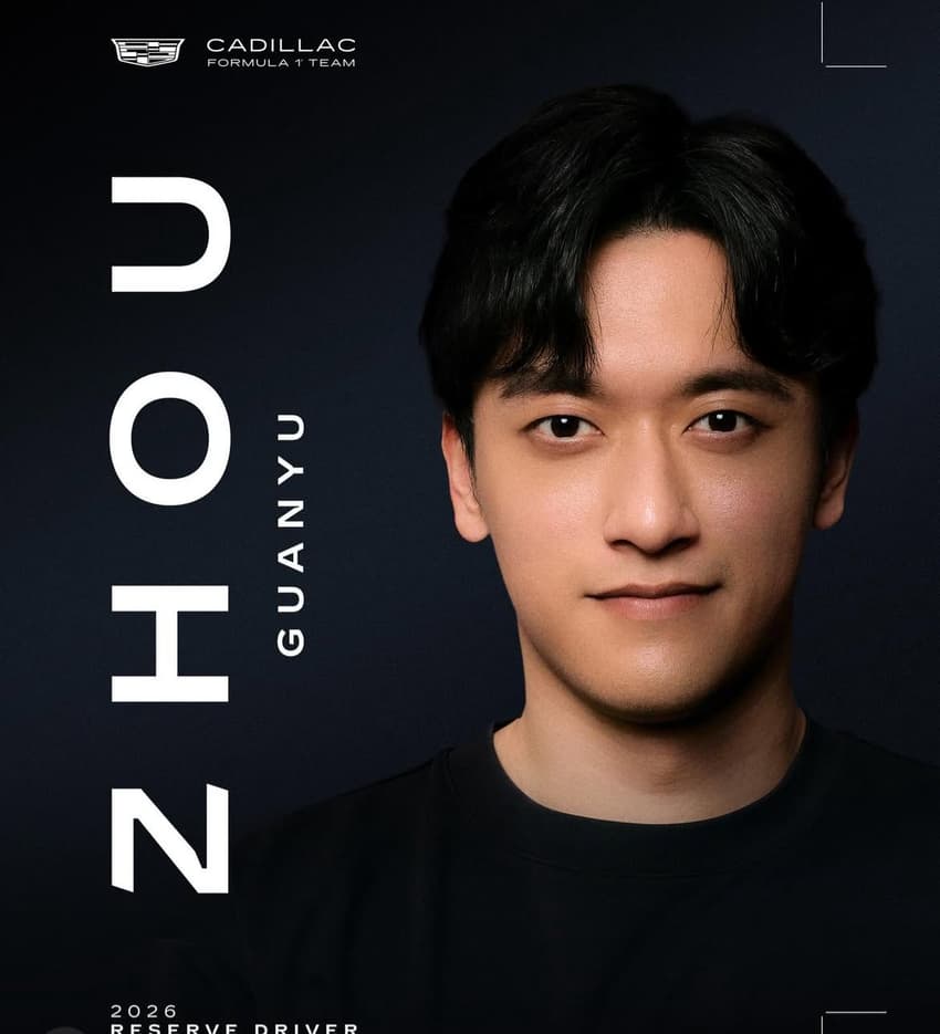 Zhou Guanyu é o novo piloto reserva da Cadillac (Foto: Reprodução)