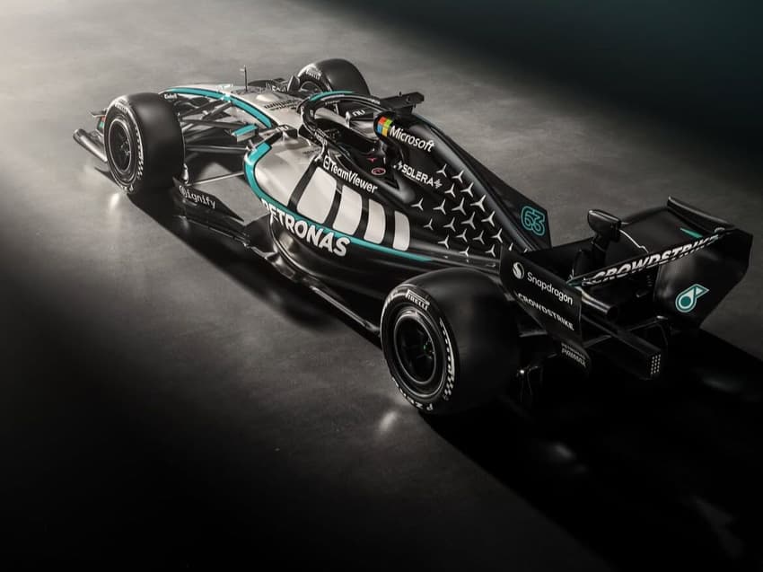 Novo carro da Mercedes para temporada 2026 da F1 (Foto: Reprodução)
