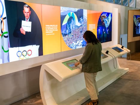 Exposição Núcleos Temáticos e Experiências Interativas (Foto: Rio Museu Olímpico / Divulgação)