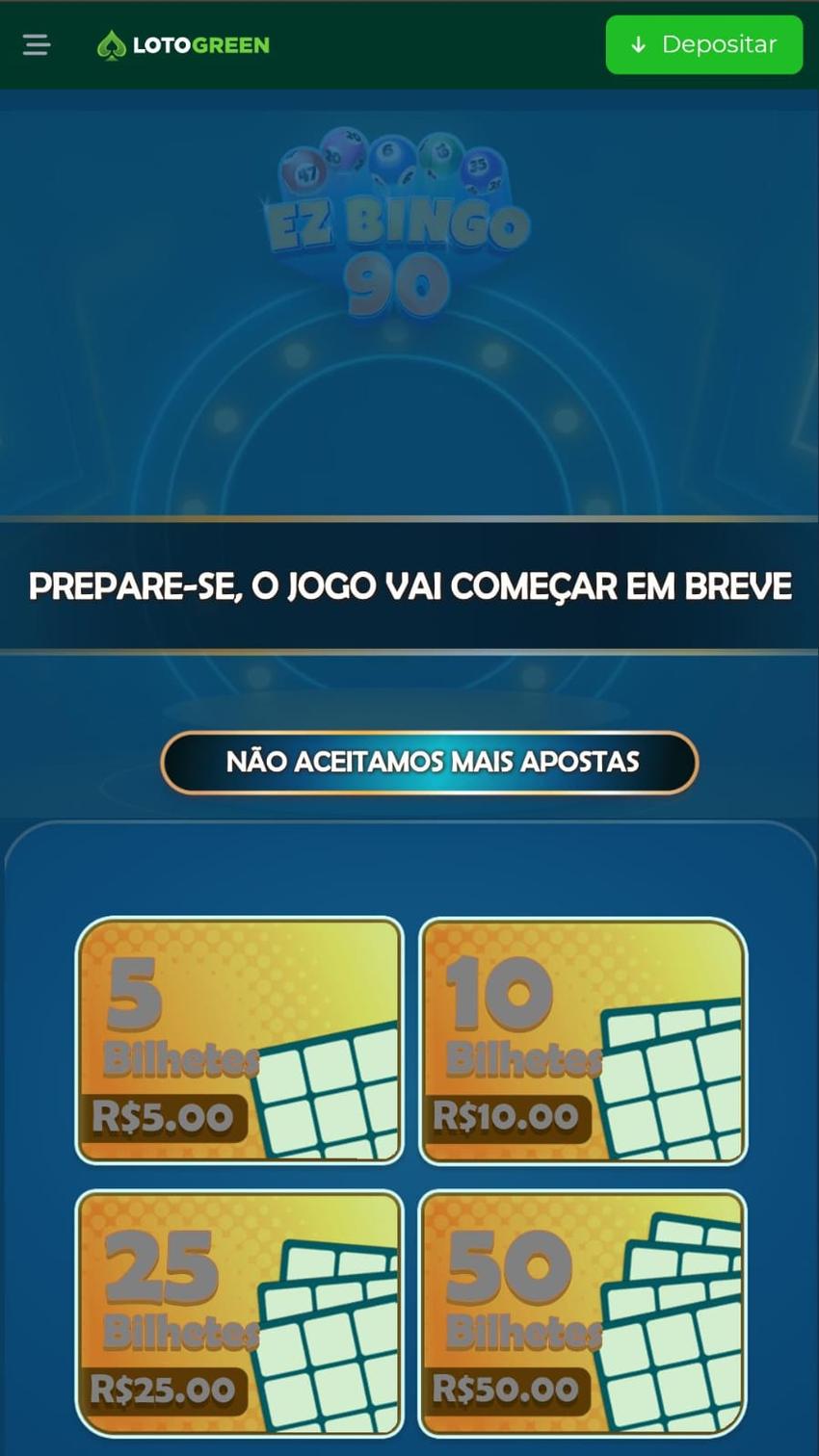 Captura de tela de EZ Bingo 90 na Lotogreen