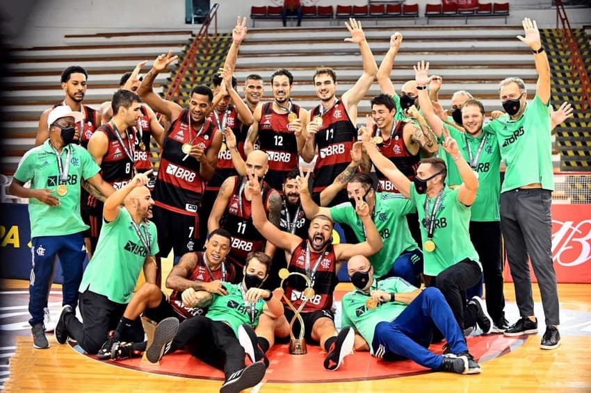 Flamengo, campeão da Copa Super 8 em 2021 (Foto: João Pires/LNB)