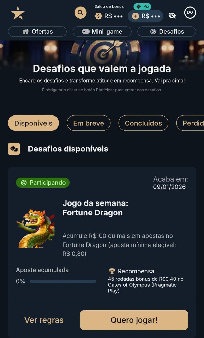 Captura de tela do bônus de giro grátis na Estrela Bet