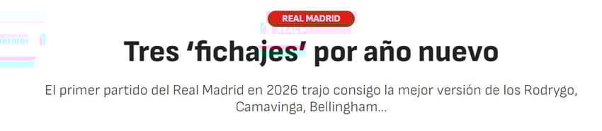 Jornal "As" sobre a atuação de Rodrygo na partida entre Real madrid e Real Betis (Foto: Reprodução/As)