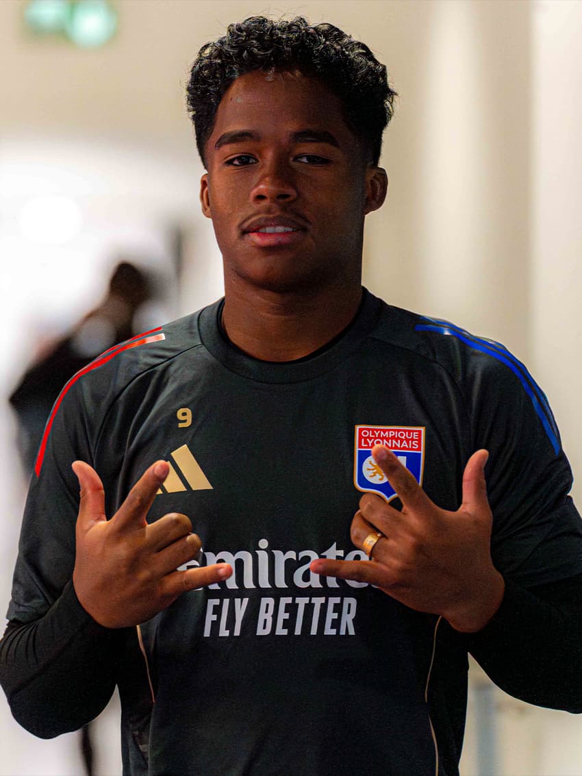 Endrick se apresenta ao Lyon e participa primeiro treino — Foto: Divulgação/Lyon