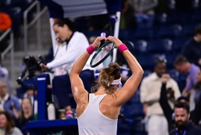 Bia Haddad em torneio em 2025 (Reprodução)