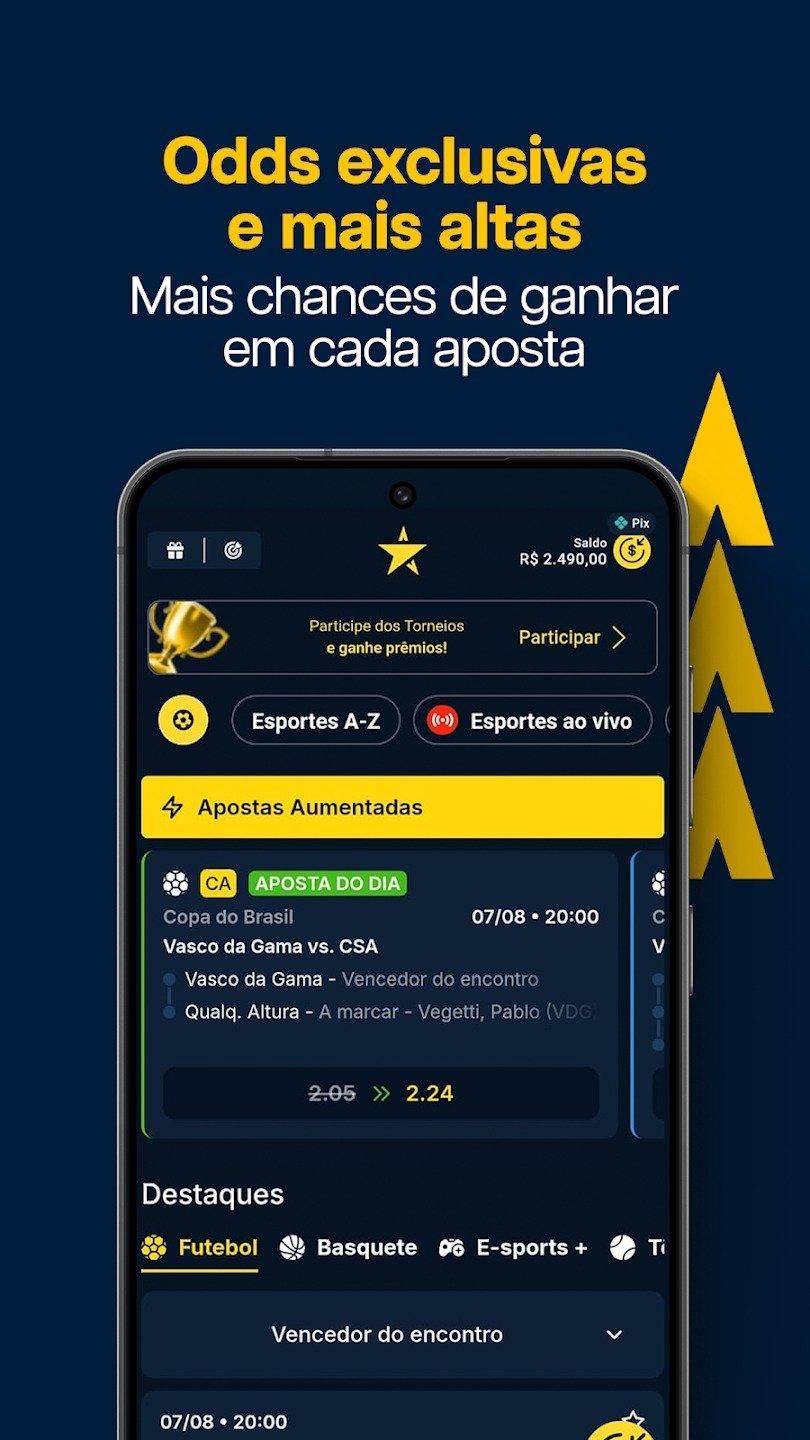 Banner promocional da casa de apostas Estrela Bet